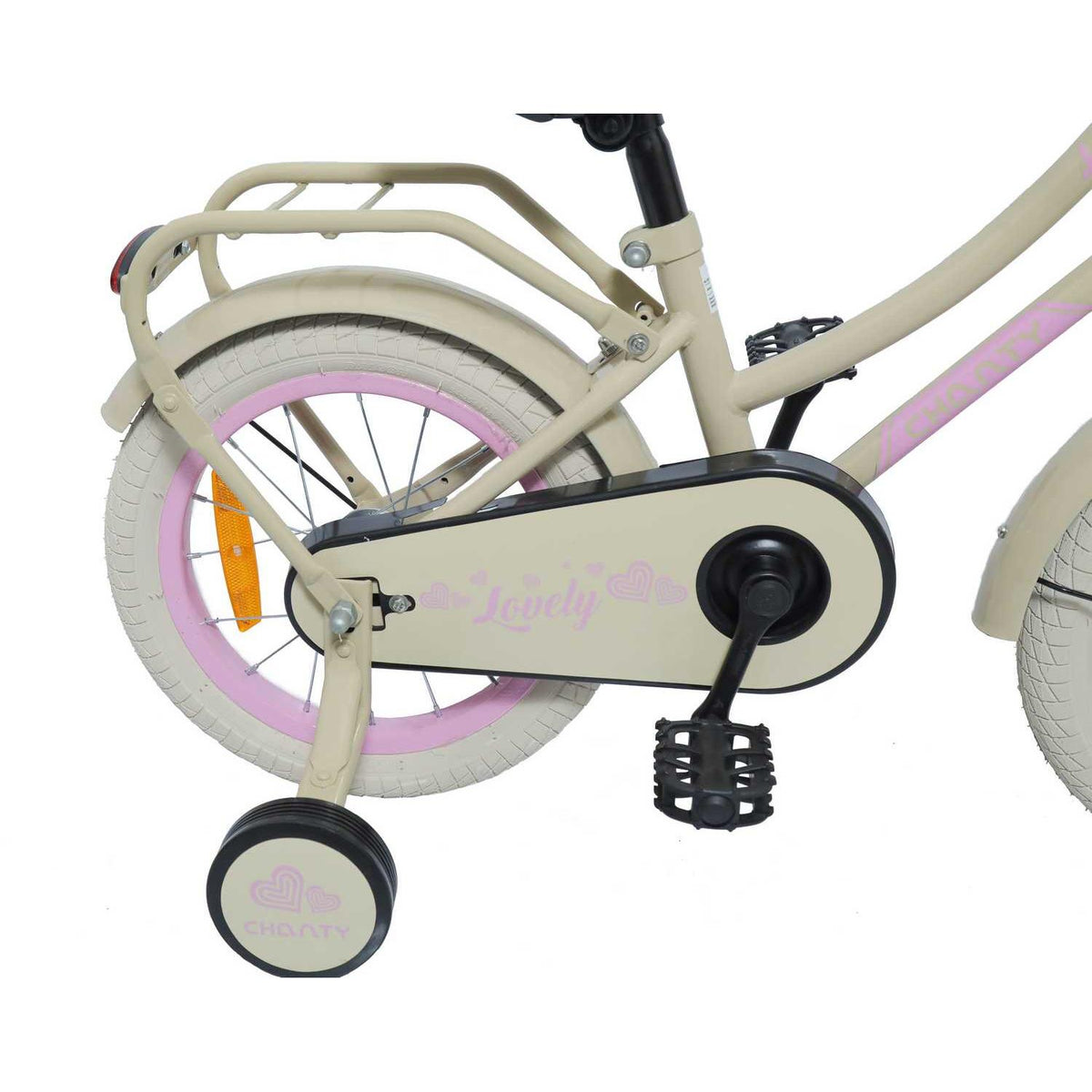 CHANTY Lovely 14" Beige Pigecykel | 3-5 År |