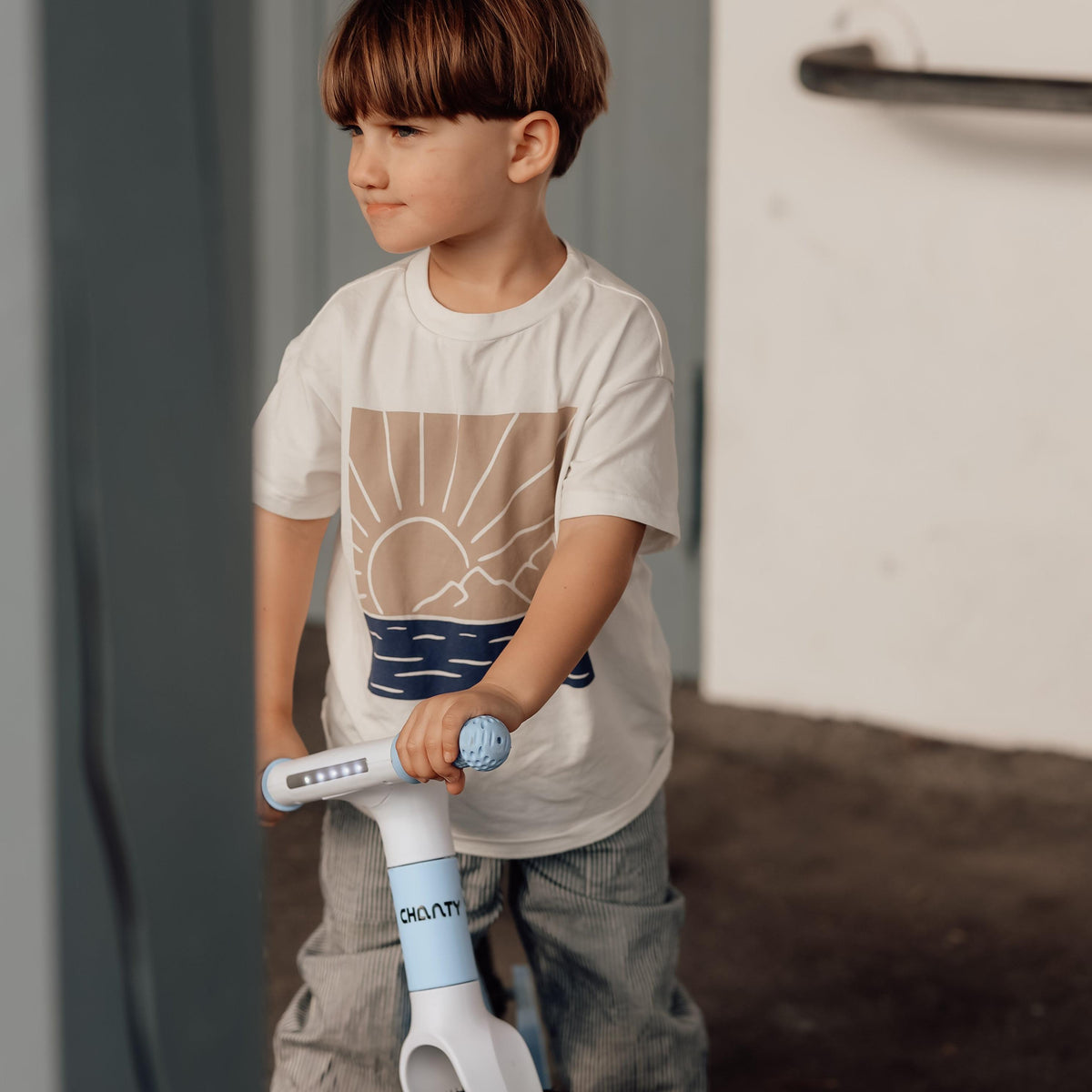 Chanty Go Blue Balance Bike | With Integrated Light