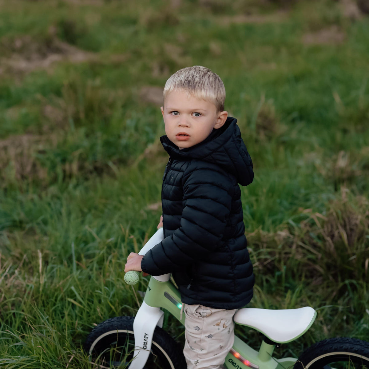 Chanty Go Green Balance Bike | With Integrated Light