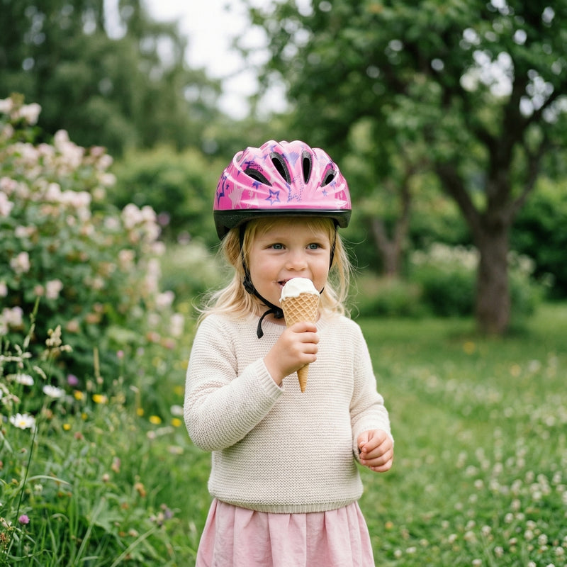 Chanty Children's Helmet – Pink Stars