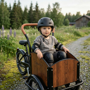 CHANTY Children's Helmet + Protection Set – Black