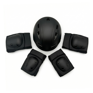 CHANTY Children's Helmet + Protection Set – Black
