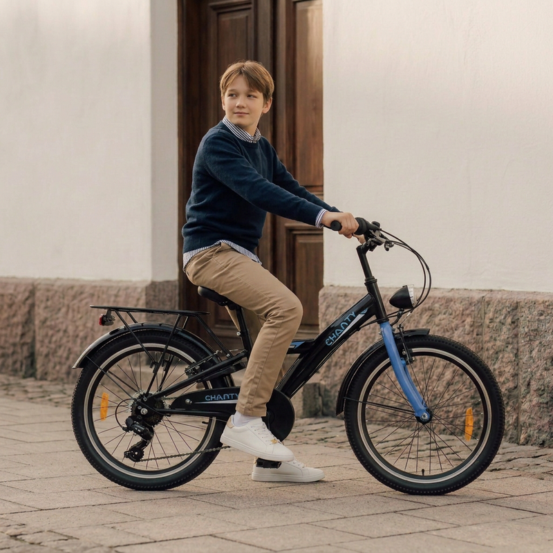 CHANTY Roader 20" Black Boys' Bike | 7 Gears |