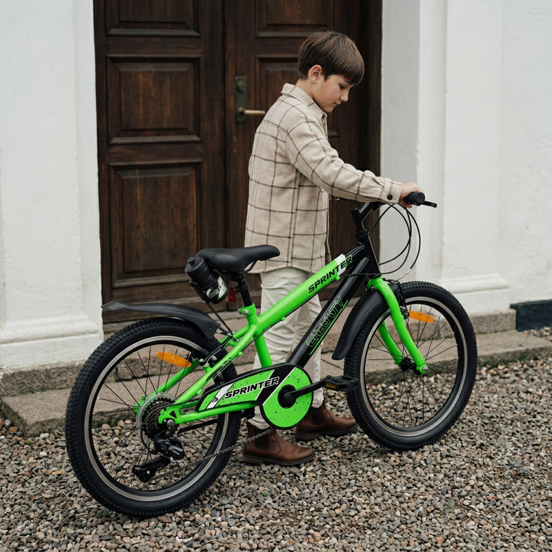 CHANTY Sprinter 20" Green Boys' Bike | 7 Gears |